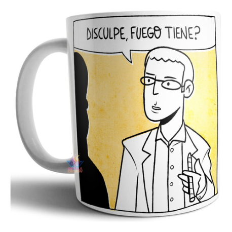 755551-MLA69623491193_052023,Taza De Cerámica Los Simuladores Disculpe Fuego Tiene Santos