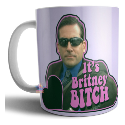 758284-MLA69608351218_052023,Taza Cerámica The Office It's Britney Bitch Michael Scott