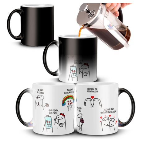 909073-MLA49887155646_052022,Taza Mágica Miel Tú Eres El Pincel Que Pinta Mi Papel Flork