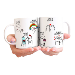 882805-MLA49887089772_052022,Taza Cerámica Miel Tú Eres El Pincel Que Pinta Papel Flork