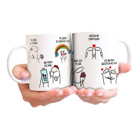 882805-MLA49887089772_052022,Taza Cerámica Miel Tú Eres El Pincel Que Pinta Papel Flork