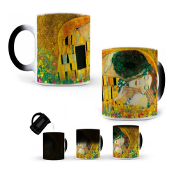 865734-MLM42153272007_062020,Taza Mágica El Beso De Gustav Klimt