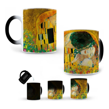 865734-MLM42153272007_062020,Taza Mágica El Beso De Gustav Klimt