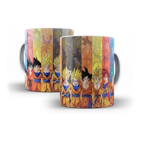 970207-MLB31793746549_082019,Caneca Dragon Ball Z Goku Sayajin Fases - Mega Oferta!!!