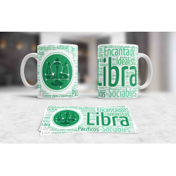 600756-MLA41335132827_042020,Taza Ceramica Libra Astrologia Signos Zodiaco