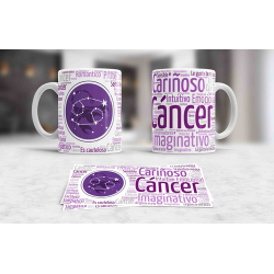 814283-MLA41335132857_042020,Taza Ceramica Cancer Astrologia Signos Zodiaco