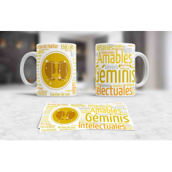 667608-MLA41335157297_042020,Taza Ceramica Geminis Astrologia Signos Zodiaco