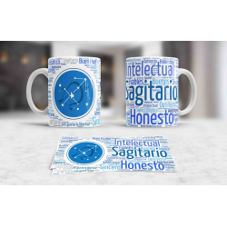 892757-MLA41335143692_042020,Taza Ceramica Sagitario Astrologia Signos Zodiaco