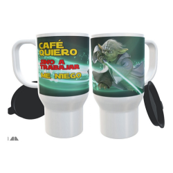 886878-MLA32180366093_092019,Jedi Yoda Cafe Quiero Star Wars Jarro Termico Impala Design