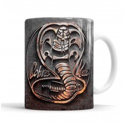 Taza Cerámica Cobra Kai Logo Serie Tv Karate