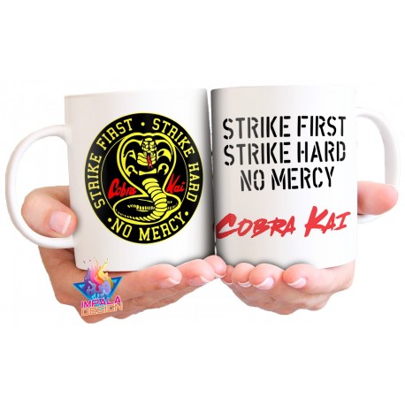 Taza Cerámica Cobra Kai No Mercy Karate Kid Strike First