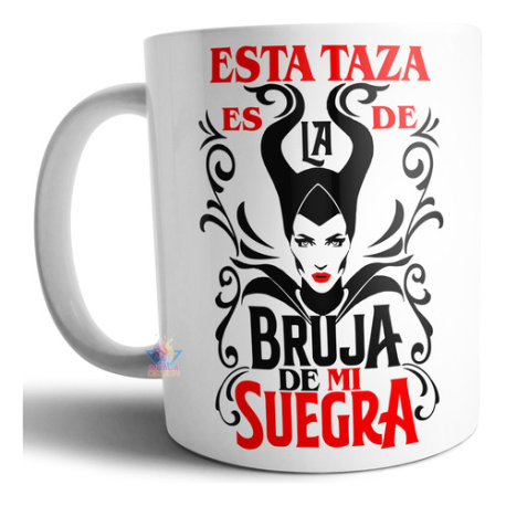 954453-MLA70776303700_072023,Taza De Cerámica Es De La Bruja De Mi Suegra Regalo Ideal