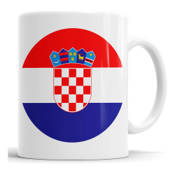 621173-MLA53270126507_012023,Taza Croacia - Bandera Circular Con Escudo - Cerámica