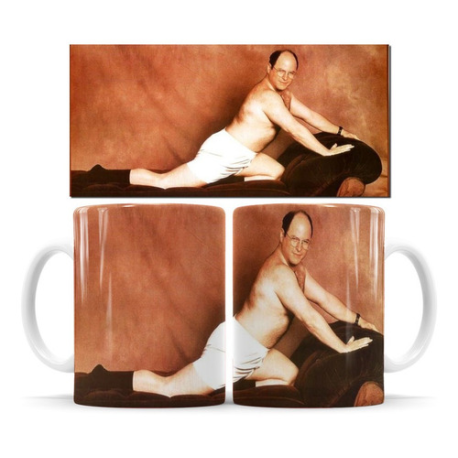 811302-MLA53283373625_012023,Taza Seinfeld -george Cuadro - Cerámica