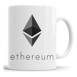 721318-MLA53270936969_012023,Taza Logo Ethereum - Cerámira