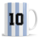Taza Argentina 10 - Maradona - Cerámica