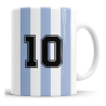 Taza Argentina 10 - Maradona - Cerámica