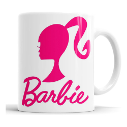 Taza Cerámica Diseño Barbie  Ideal Para Disfrutar De Un Café
