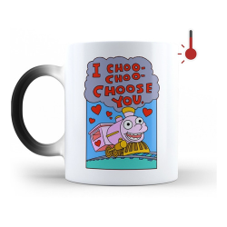 704313-MLM50699671085_072022,Taza Para Café Taza Mágica Cerámica Simpson Tren Valentin