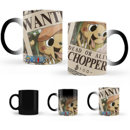 715411-MLM48952068367_012022,One Piece Taza Magica Café Tony Chopper Cartel Recompensa