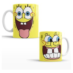 674786-MLM54780726997_032023,Taza Cerámica Bob Esponja Y Sus Amigos Patricio