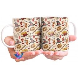 Taza De Café Harry Potter Collage Cerámica Película Libros