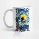 Taza Harry Potter Volando Noche Estrellada Van Gogh