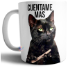 Taza Ceramica Gato Meme Cuéntame Mas Limandose Uñas Salem