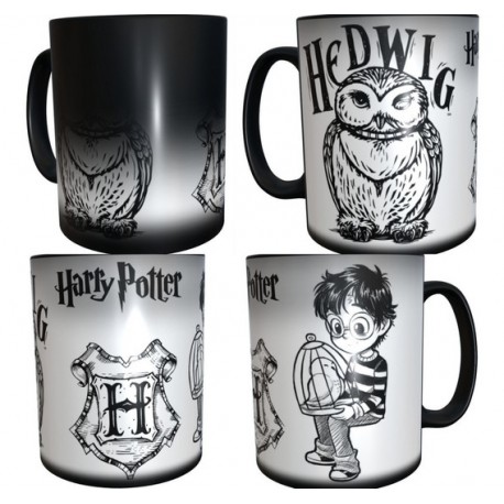 Taza Mágica Harry Potter Hedwig Lechuza Hogwarts J.k Rowling