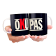 976644-MLA47314812461_082021,Taza Cerámica Serie Tv Okupas Logo Modelo 02