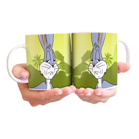 951533-MLA47314692486_082021,Taza Cerámica Meme Cara Bugs Bunny Conejo