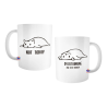 Taza Cerámica Gatitos Acostado Gato Moda Not Today (gatito)
