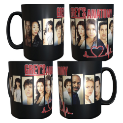 962448-MLA31591259822_072019,Taza Mágica Greys Anatomy Personajes Temporada Serie Ellen