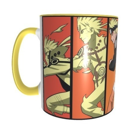 811466-MLA31591286824_072019,Taza Comic Naruto Uzumaki Manga Masashi Kishimoto Amarilla