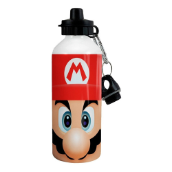 659447-MLA51407814333_092022,Botella De Aluminio Mario Bros + Caja