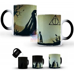 Taza Mágica Harry Potter Reliquias De La Muerte Simbolo