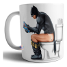 Taza Cerámica Batman Cagando Batitrono Superheroe Divertida