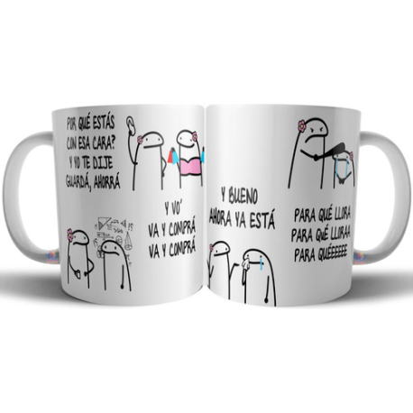 673192-MLA71610469826_092023,Taza Cerámica Flork Si Yo Te Dije Ahorra Para Que Gastas Va