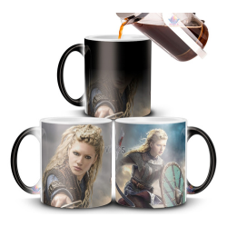 932484-MLA71479650293_092023,Taza Mágica Lagertha Vikingos Ragnar Lothbrok 