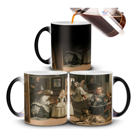 671243-MLA71849460960_092023,Taza Mágica Las Meninas Obra Diego Velázquez Felipe Iv Arte