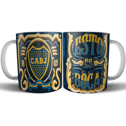 798312-MLA72340829901_102023,Taza Boca Juniors Cerámica Esto Es Boca Copa Libertadores