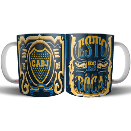 798312-MLA72340829901_102023,Taza Boca Juniors Cerámica Esto Es Boca Copa Libertadores