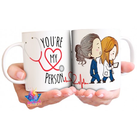 Taza Greys Anatomy You Are My Person Mod 05