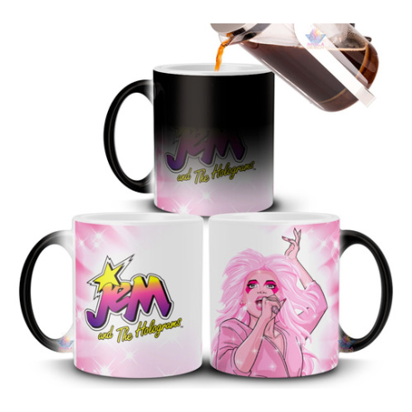 781433-MLA72339348657_102023,Taza Mágica Jem And The Holograms Misfits Retro Serie Música