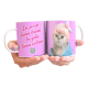 Taza Gato Relax Perro Dueño Esclavos Cerámica Spa Gatitos