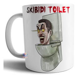 866876-MLA72463759439_102023,Taza Cerámica Skibidi Toilets Inodoro Serie Tv Personaje