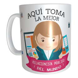 780769-MLA73530213324_122023,Taza Cerámica Relacionista Público Mujer Profesiones 