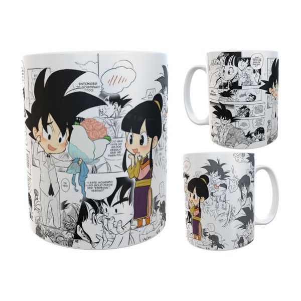 Taza Plástica Dragon Ball Goku Milk Enamorador Amor Irrompible Taza Plástica Dragon Ball Goku Milk Enamorador Amor Irrompible