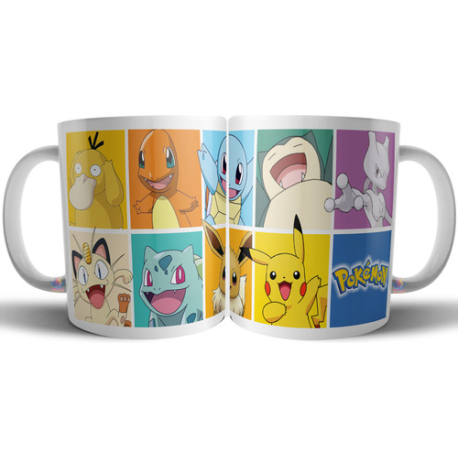 738453-MLA73574154178_122023,Taza Pokemon Pikachu Charmander Ceramica Bulbasaur Mew Café