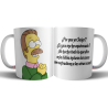 Taza Ned Flanders Ceramica Simpson Por Que Yo Señor Biblia